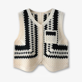 Bohemian Crochet Vest voor Dames