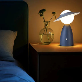 Designer Mushroom Tafellamp met Draadloos Opladen – Moderne Dimbare LED Lamp voor Slaapkamer & Kantoor