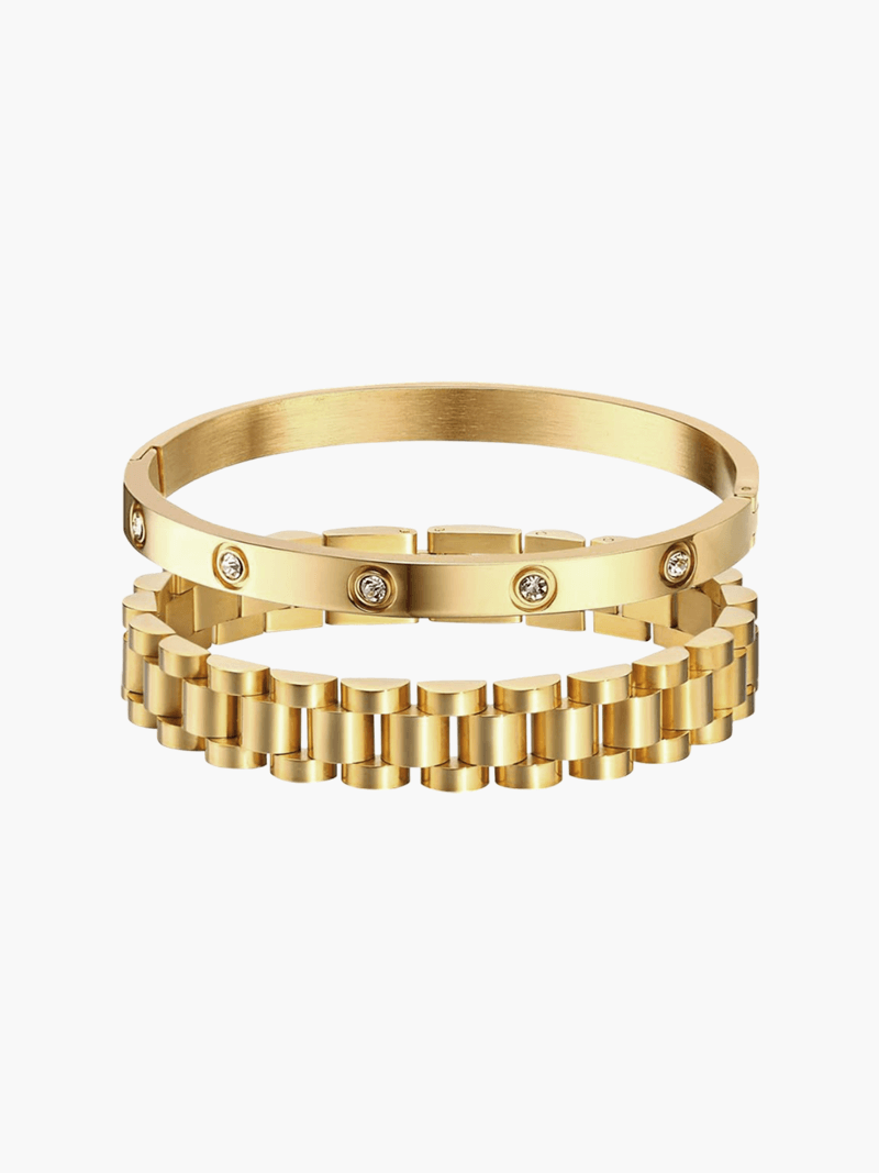 Elegancia Link Armband – Tijdloos en Luxe 14K Verguld of Roestvrijstalen Armband voor Elke Gelegenheid