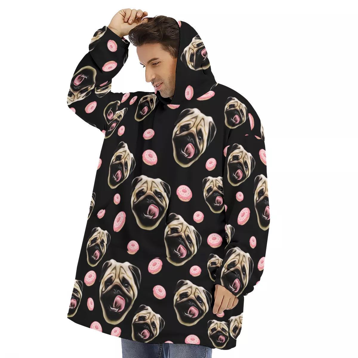 Gepersonaliseerde Hoodie Deken voor Dierenliefhebbers – Ultiem Comfort met een Foto van Je Huisdier