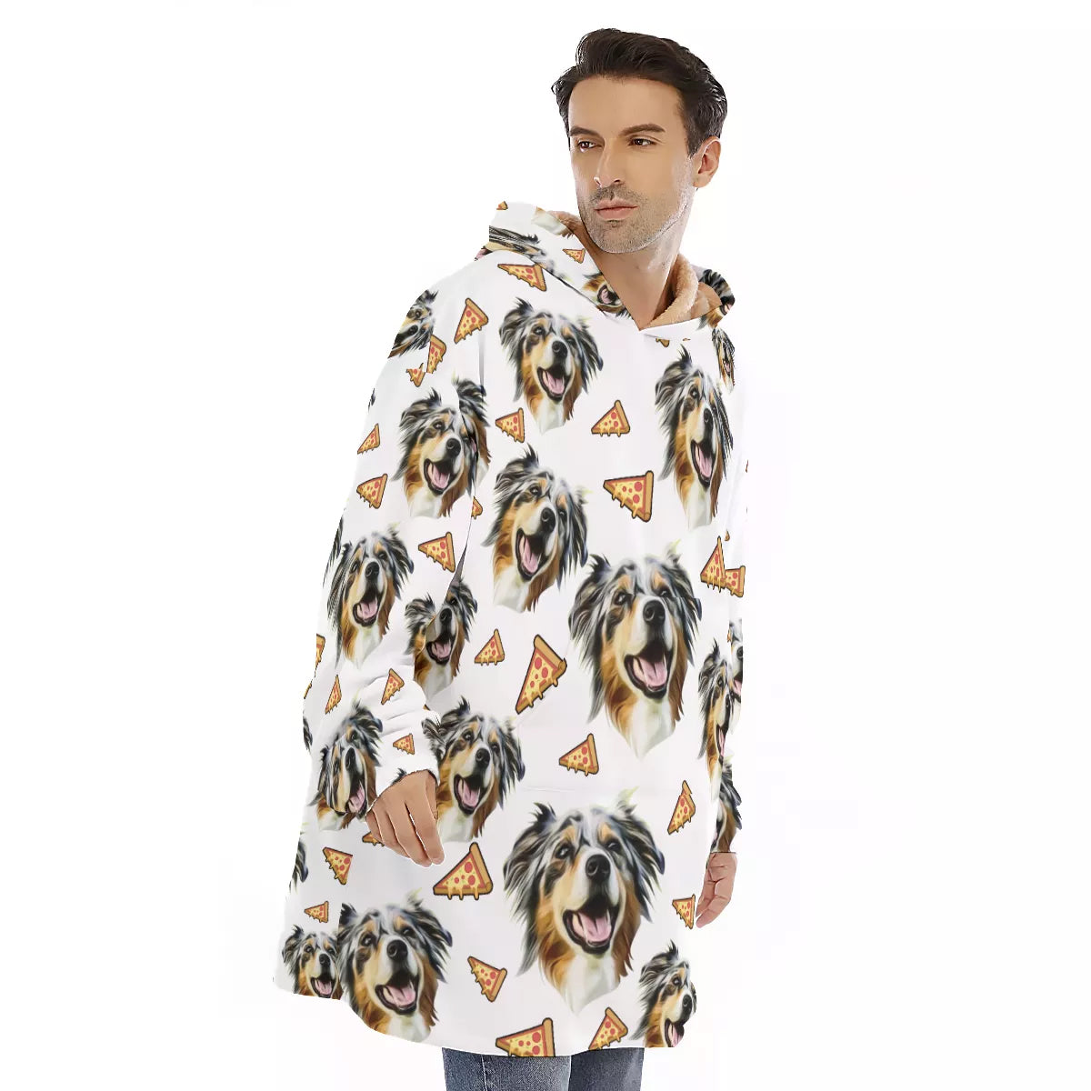 Gepersonaliseerde Hoodie Deken voor Dierenliefhebbers – Ultiem Comfort met een Foto van Je Huisdier