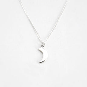 Handgemaakte Sterling 925 Zilveren Ketting met Halve Maan Bedel – Personaliseer Stijl en Lengte