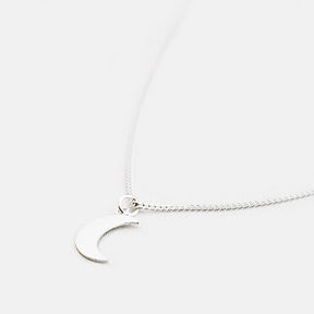 Handgemaakte Sterling 925 Zilveren Ketting met Halve Maan Bedel – Personaliseer Stijl en Lengte