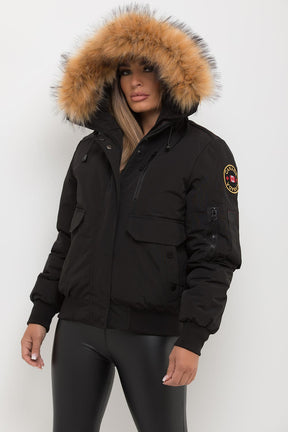 Dames Bomberjack met Faux Fur Capuchon: Warm, Winddicht en Stijlvol voor de Winter