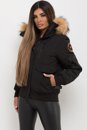 Dames Bomberjack met Faux Fur Capuchon: Warm, Winddicht en Stijlvol voor de Winter