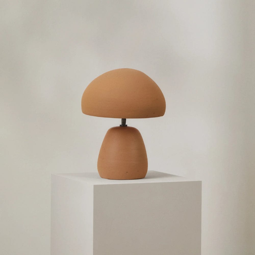 Mushroom Tafel Lamp - Paddenstoelvormige Verlichting met Warme Sfeer in Blauw en Bruin