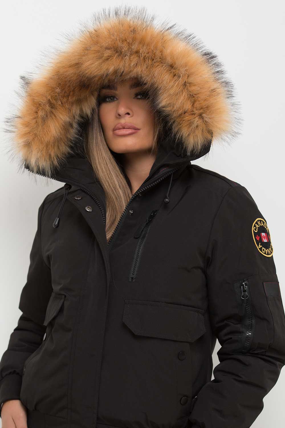 Dames Bomberjack met Faux Fur Capuchon: Warm, Winddicht en Stijlvol voor de Winter