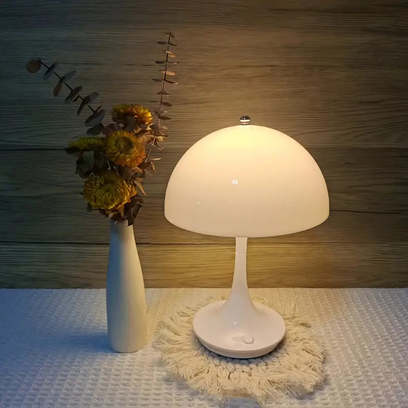 Draadloze Maanlicht Paddestoel Lamp - Dimbare LED Verlichting met Scandinavisch Design voor Elke Ruimte