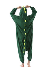 Groene Dinosaur Pyjama Kombi voor Mannen en Vrouwen - Zacht, Comfortabel en Perfect voor Feestjes!