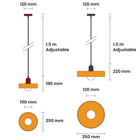 Moderne Glazen LED Hanglamp - Bauhaus Design met Verstelbare Ophanglengte