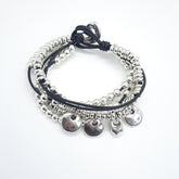 Exclusieve Handgemaakte Leren Armband met Zamak-Kralen: Perfect voor Dames!