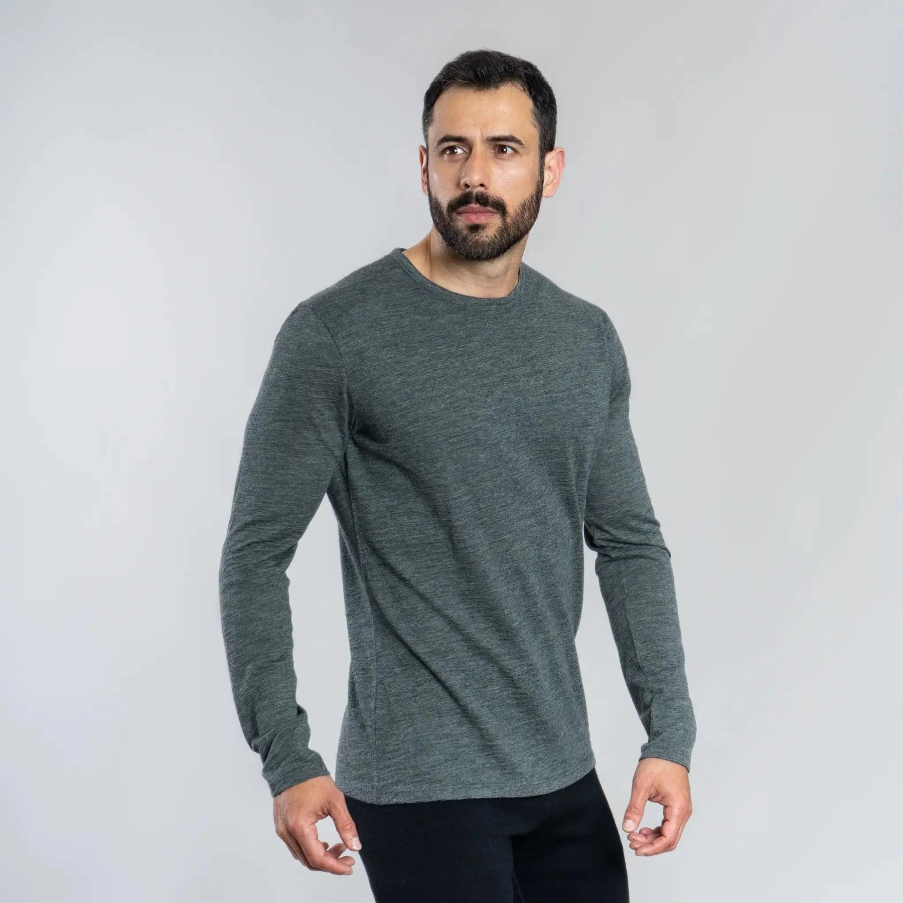 Perfecte Heren Lange Mouwen Shirt van 100% Royal Alpaca Wol - Lichtgewicht, Ademend en Duurzaam