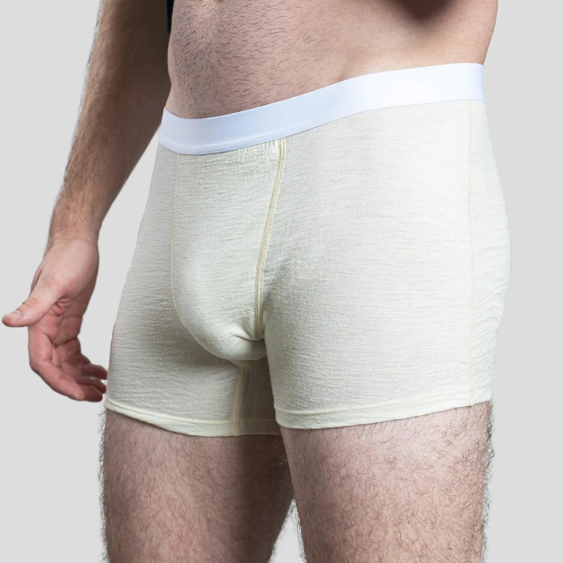 100% Royal Alpaca Wol Boxer Shorts: Lichtgewicht, Ademend en Antibacterieel voor Droog en Comfortabel Reizen