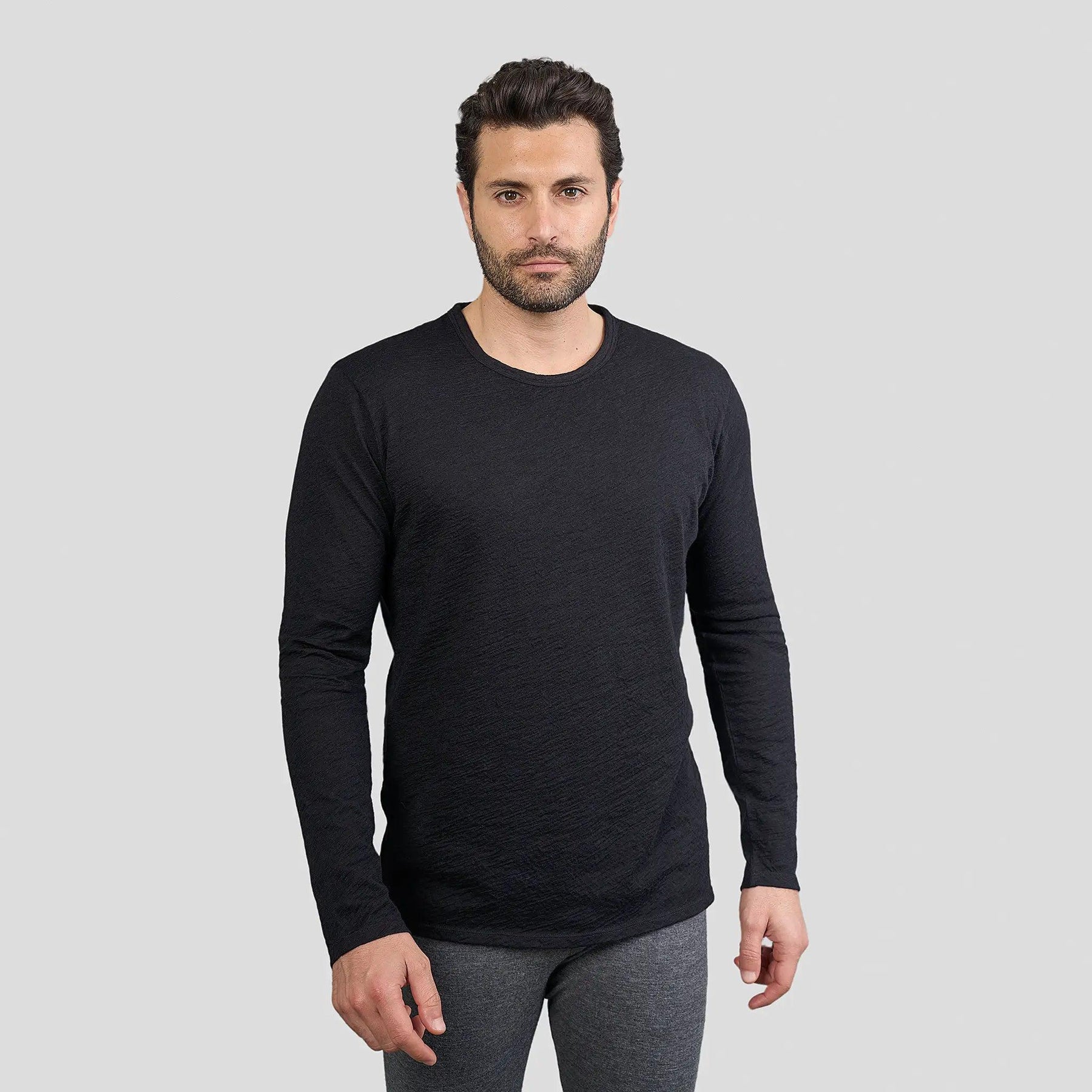 Perfecte Heren Lange Mouwen Shirt van 100% Royal Alpaca Wol - Lichtgewicht, Ademend en Duurzaam