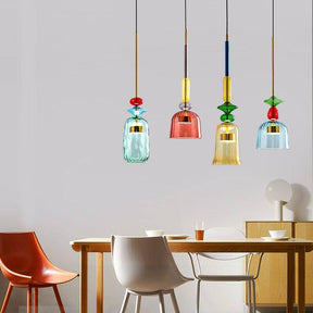 Design Hanglamp Aura met Gekleurd Glas – Modern en Energiezuinig voor Elke Ruimte!