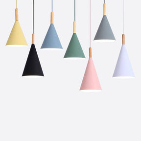 Lumo Hanglamp: Stijlvolle Metalen Hanglamp met Houten Stang in Diverse Kleuren voor Keuken en Eetkamer