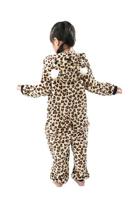 Transformeer je Kind in een Schattige Leopard met de Leopard Pyjama Kombi - Zacht, Comfortabel en Perfect voor Avonturen!