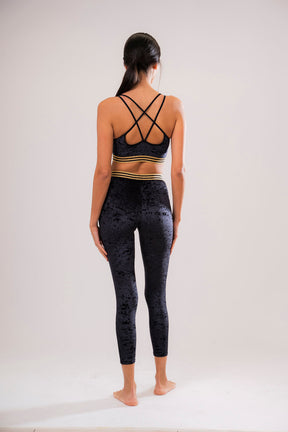 Zwarte Fluwelen Sporttop