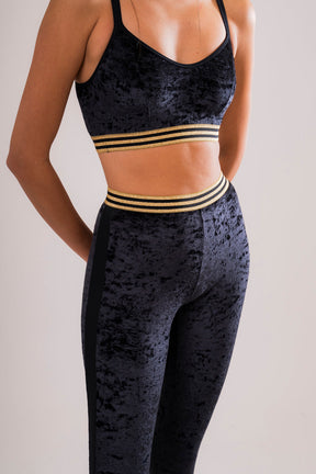 Zwarte Fluwelen Sporttop