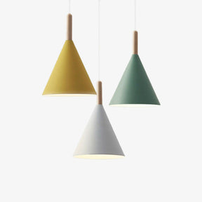 Lumo Hanglamp: Stijlvolle Metalen Hanglamp met Houten Stang in Diverse Kleuren voor Keuken en Eetkamer