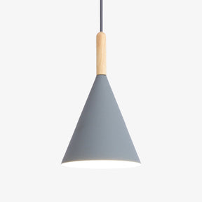 Lumo Hanglamp: Stijlvolle Metalen Hanglamp met Houten Stang in Diverse Kleuren voor Keuken en Eetkamer