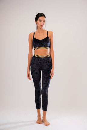 Zwarte Fluwelen Sporttop