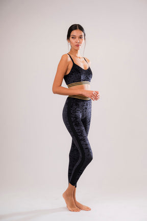 Zwarte Fluwelen Sporttop