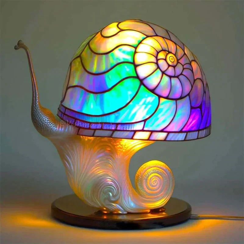 FantasyLamp – Artistieke Glazen Lamp voor Een Sereen en Stijlvol Interieur