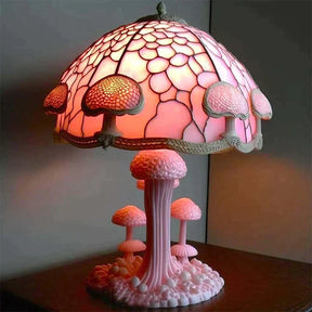 FantasyLamp – Artistieke Glazen Lamp voor Een Sereen en Stijlvol Interieur