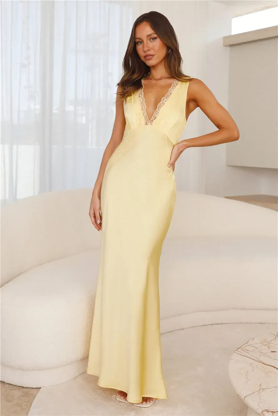 Maxi Jurk Met V-hals